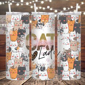 Crazy Cat Lady Stainless Steel Insulated Tumbler
